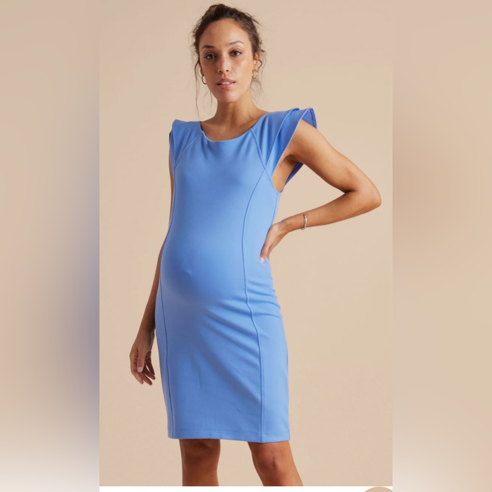 Pea in the pod blue sheath dress